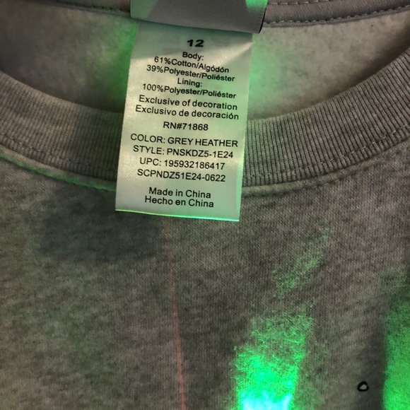 Peanuts Snoopy Charlie Brown Christmas Size Kids Medium Light Up Swea… - Picture 2 of 6